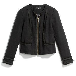 Emmalyn Tweed Collarless Blazer